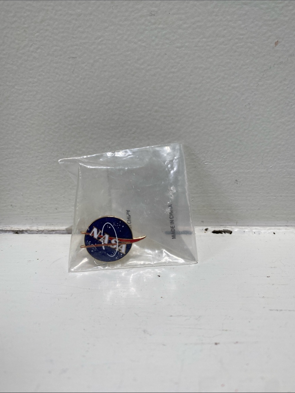 NASA Enamel Pin - Blue and Gold